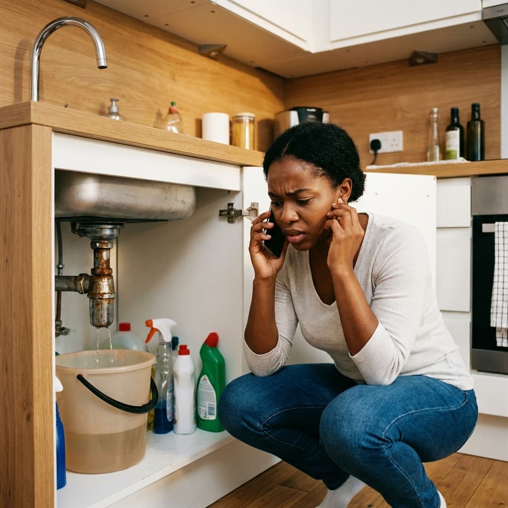 Homeowner dealing with a home issue